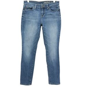 GAP Premium Women's Blue Denim Jeans Size 4 Skinny Mid Rise Stretch